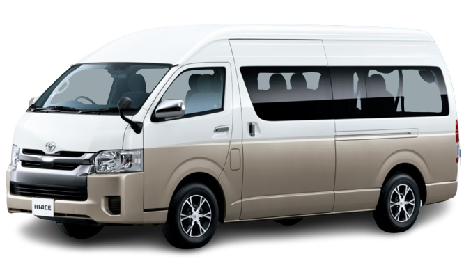 Toyota Hiace van at rent