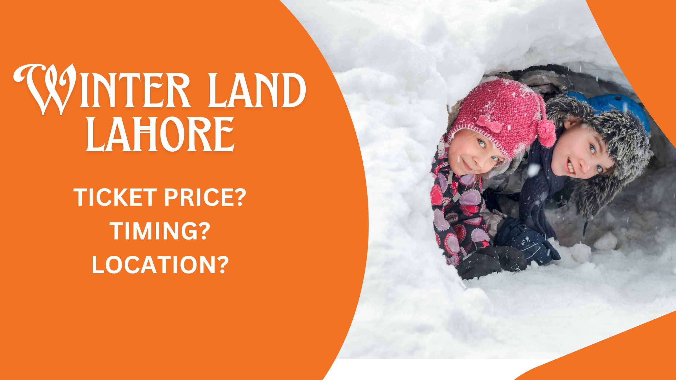 Winter land lahore ticket price and timing